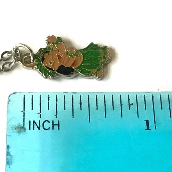 Vintage Disney Lilo & Stitch Necklace Charm Aulani Hawaii Ohana Disneyana 18" - Picture 9 of 10
